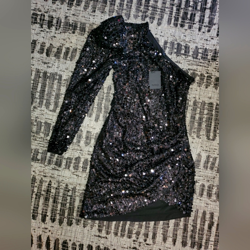 NBD Black mini Dress